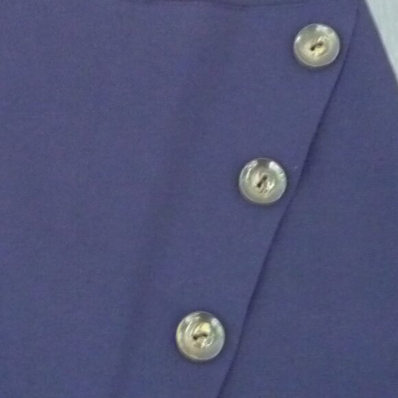 ALL ROW OLLIE WRAP SKIRT SIZE SMALL NAVY BLUE - Picture 3 of 6